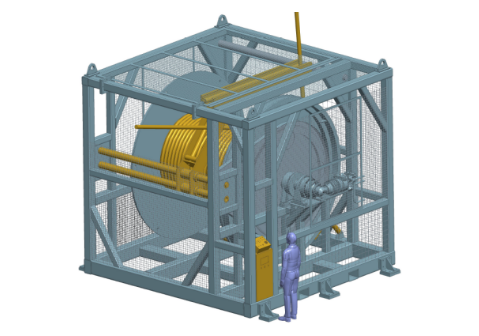 Pneumatic winch